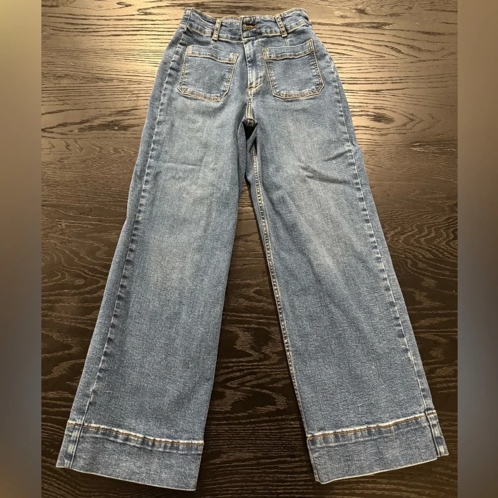 Bagatelle Women's Cropped Ankle Jeans - Faded Blue - Picture 5 of 5